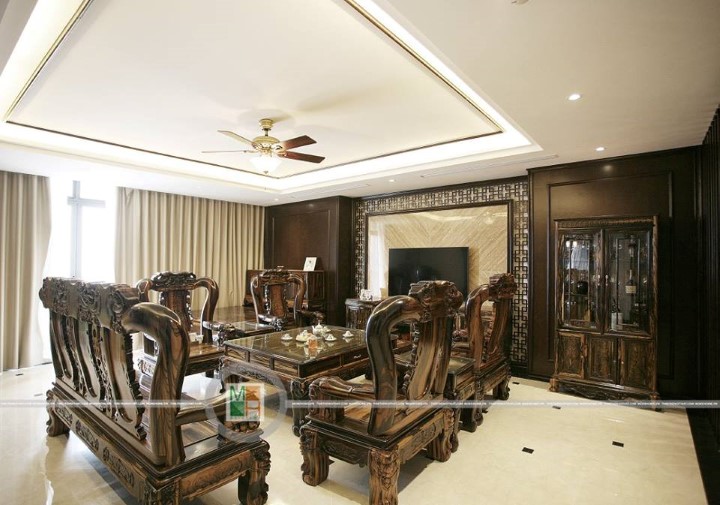 Thi công nội thất căn hộ cao cấp TSQ Mỗ Lao